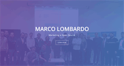 Desktop Screenshot of marcolombardo.com